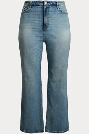 Ralph Lauren Taglie Plus - Jeans a vita alta e gamba larga