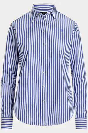 Ralph Lauren Petite - Camicia in popeline a righe Classic-Fit
