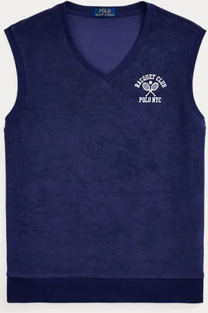 Ralph Lauren Gilet in spugna ricamato