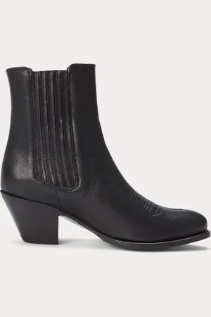 Ralph Lauren Stivali western Chelsea in pelle