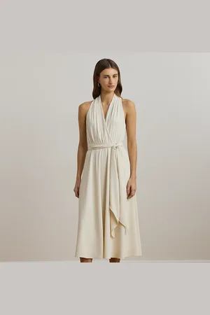 Ralph Lauren Abito da cocktail halter in georgette