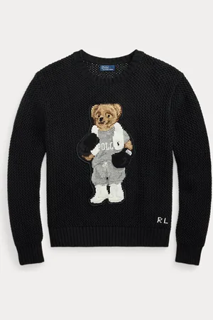 Ralph Lauren Maglia Polo Bear in cotone a girocollo