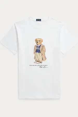 Ralph Lauren Taglie Plus - Maglietta Polo Bear in jersey