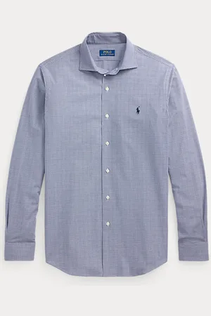 Ralph Lauren Camicia scozzese in popeline Custom-Fit