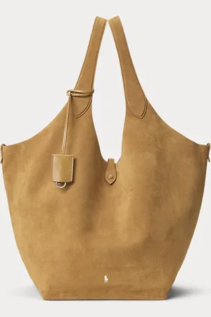 Ralph Lauren Tote Polo Play grande in camoscio