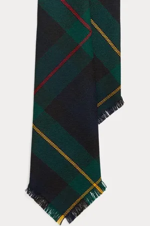 Ralph Lauren Cravatta in lana tartan stile vintage