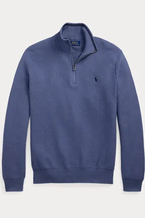 Ralph Lauren Maglia in piqué di cotone con cerniera
