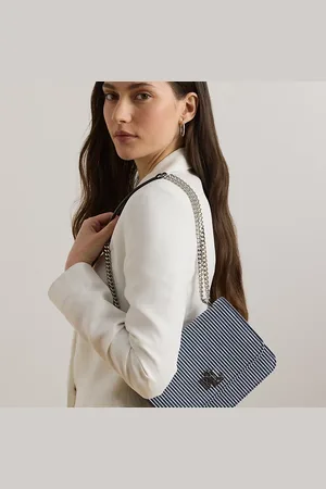 Ralph Lauren Borsa Sophee media in tela a righe