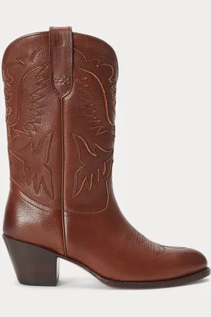Ralph Lauren Stivali da cowboy in pelle