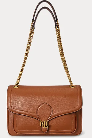 Ralph Lauren Borsa Bradley media in pelle martellata