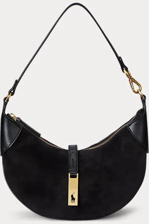 Ralph Lauren Borsa Mini Shoulder Polo ID in camoscio