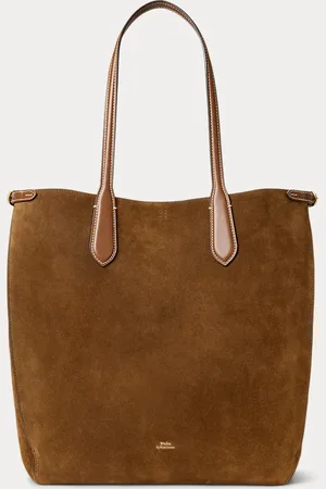 Ralph Lauren Tote verticale Bellport in camoscio
