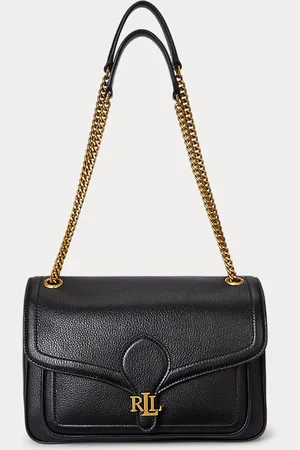 Ralph Lauren Borsa Bradley media in pelle martellata