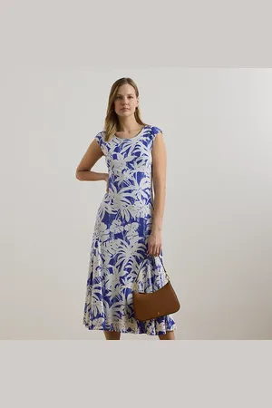 Ralph Lauren Abito in jersey con foglie di palma