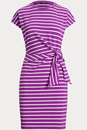Ralph Lauren Abito in jersey a righe con fiocco