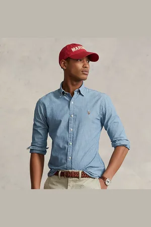 Ralph Lauren Camicia in chambray Slim-Fit