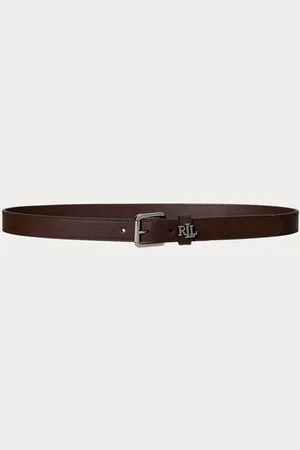 Ralph Lauren Cintura in pelle con logo sul passante