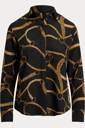 Ralph Lauren Camicia in crêpe stampata Classic-Fit