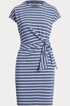 Ralph Lauren Abito in jersey a righe con fiocco