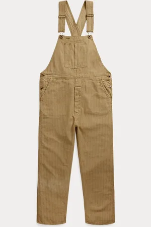 Ralph Lauren Salopette in lino e cotone a righe