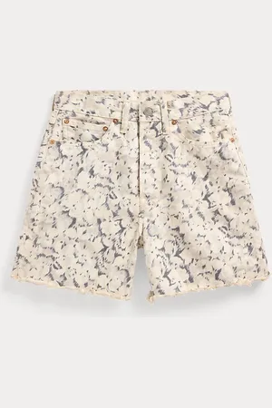 Ralph Lauren Short in denim con stampa floreale