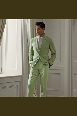 Ralph Lauren Pantaloni Gregory in seta e lino