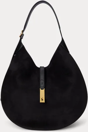 Ralph Lauren Borsa Shoulder Polo ID grande camoscio