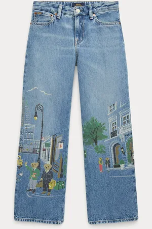 Ralph Lauren Jeans Polo Bear gamba dritta e vita alta