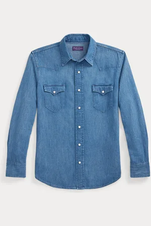 Ralph Lauren Camicia western in cotone e lino
