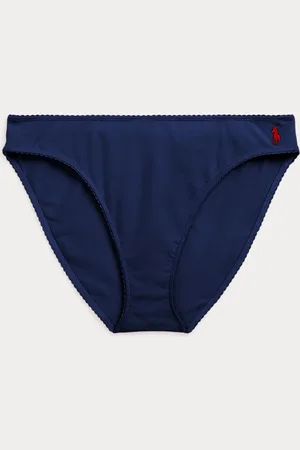 Ralph Lauren Slip da bikini con finitura smerlata