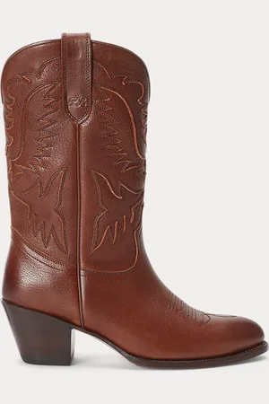 Ralph Lauren Stivali da cowboy in pelle