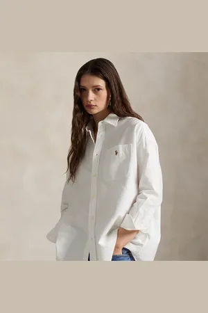 Ralph Lauren Camicia in Oxford di cotone Big-Fit