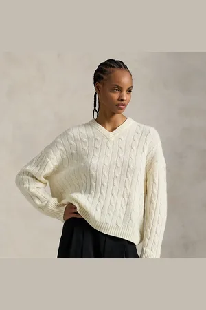 Ralph Lauren Maglia in cashmere lavorato a trecce