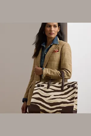 Ralph Lauren Tote Devyn grande in tela stampata