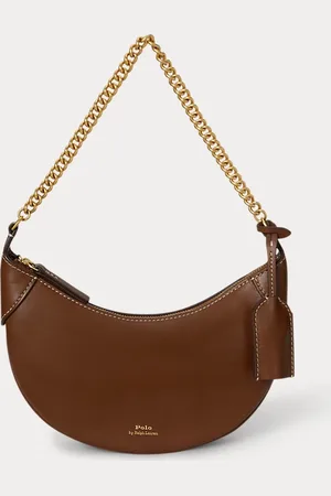 Ralph Lauren Borsa Polo ID mini in pelle con catena