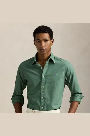 Ralph Lauren Camicia Oxford tinta in capo Slim-Fit