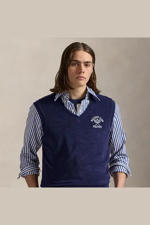Ralph Lauren Gilet in spugna ricamato