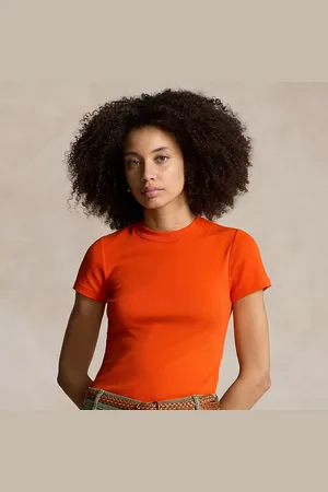 Ralph Lauren Maglietta in cotone a coste Slim-Fit