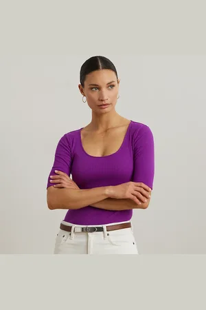 Ralph Lauren Maglietta a coste con maniche al gomito