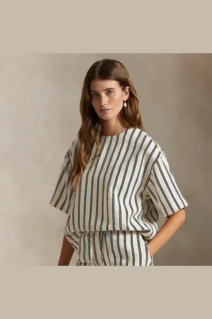 Ralph Lauren Camicia a maniche corte in misto seta