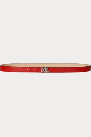 Ralph Lauren Cintura sottile double-face in pelle