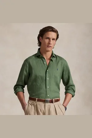 Ralph Lauren Camicia in lino Custom-Fit
