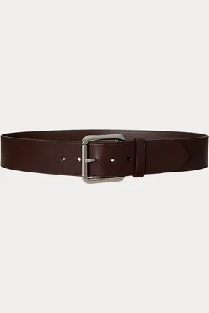 Ralph Lauren Cintura alta in pelle di vacchetta