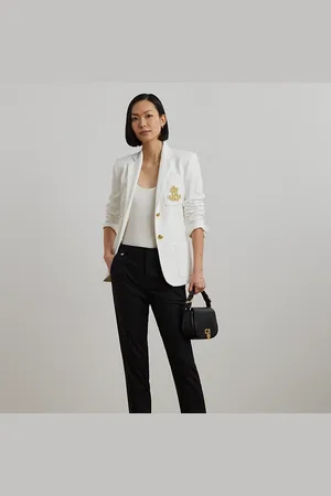 Ralph Lauren Petite - Pantaloni in cotone stretch double-face