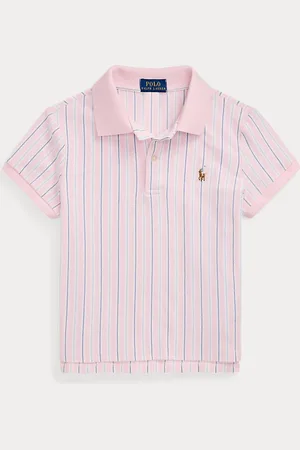 Ralph Lauren Polo squadrata in piqué Oxford a righe