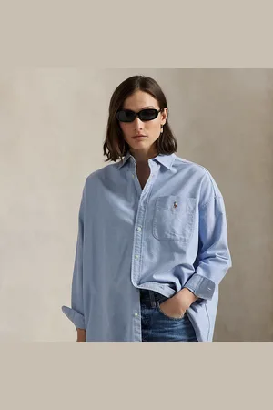 Ralph Lauren Camicia in Oxford di cotone Big-Fit