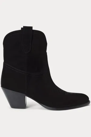 Ralph Lauren Stivali western in vitello scamosciato