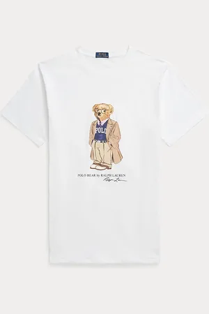 Ralph Lauren Taglie Plus - Maglietta Polo Bear in jersey