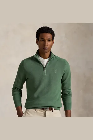 Ralph Lauren Maglia in piqué di cotone con cerniera