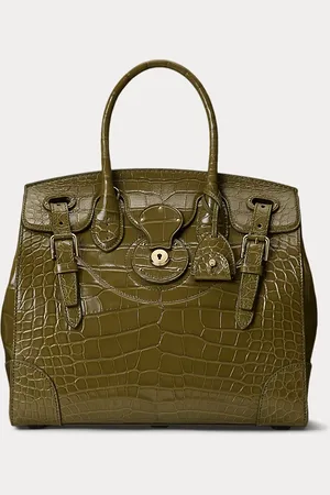 Ralph Lauren Borsa Soft Ricky 33 in alligatore